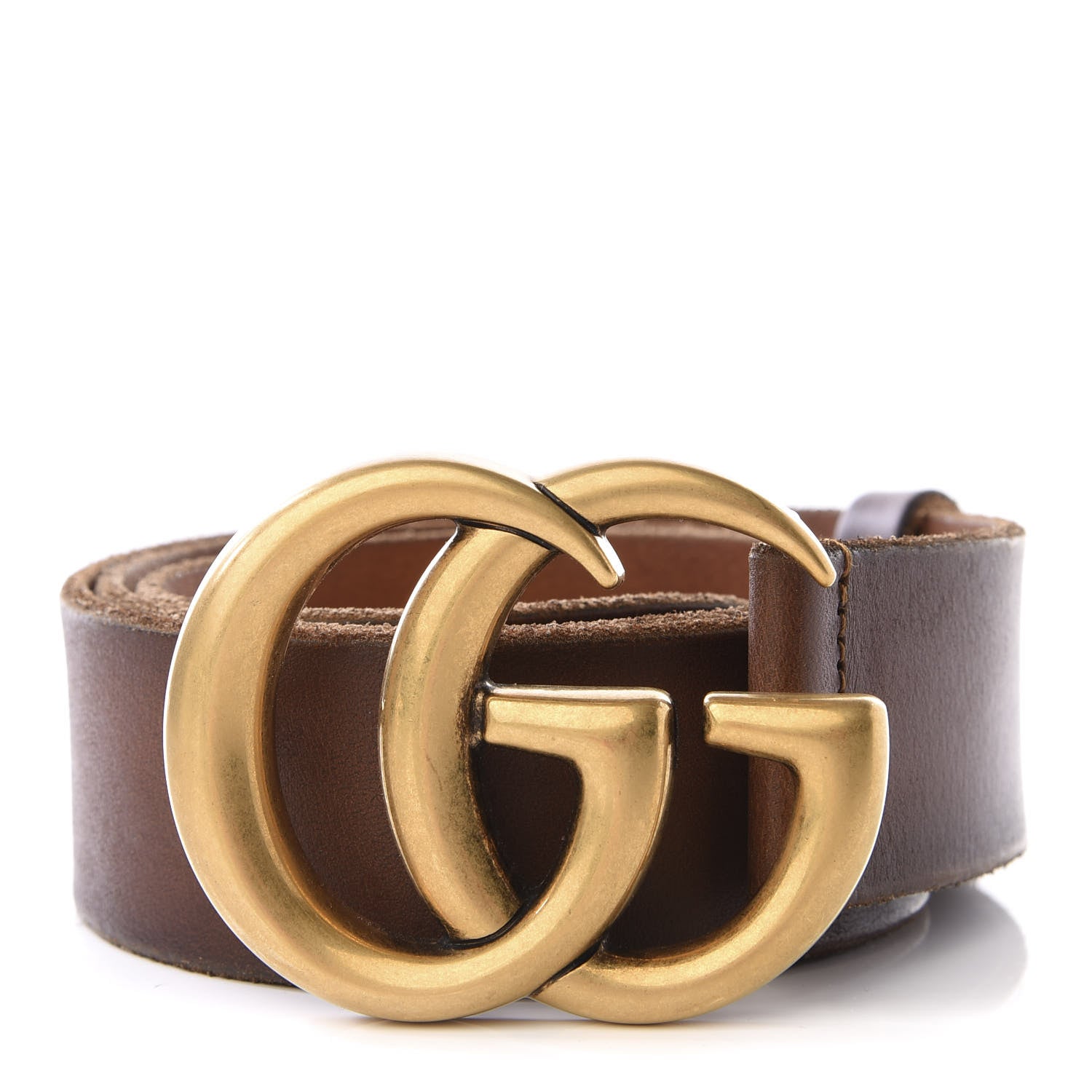 Gucci Faded Calfskin Double G 40mm Belt 80 32 Cuir 1 of 4
