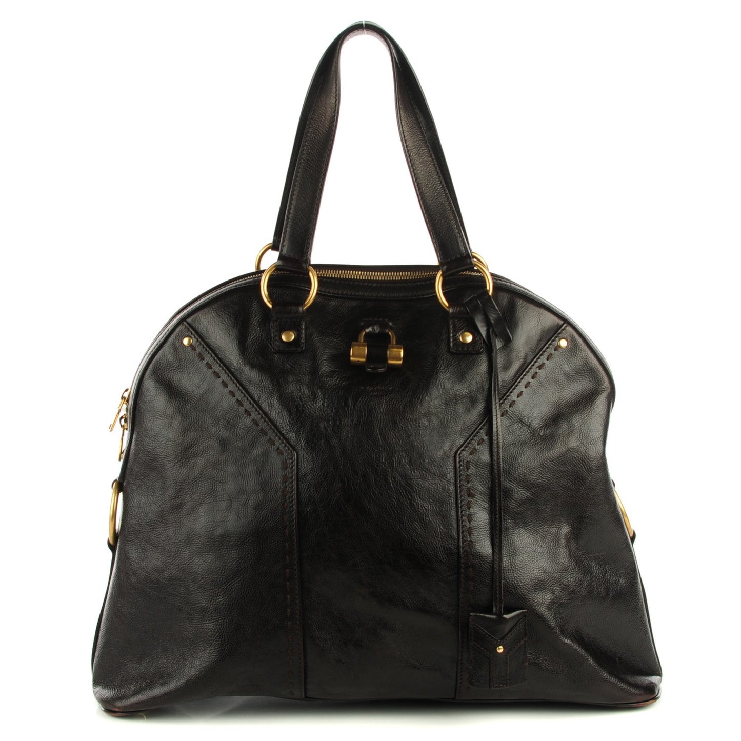 Calfskin Oversized Muse Brown