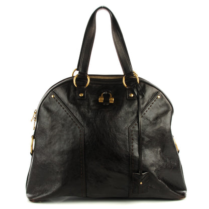 Saint Laurent Calfskin Oversized Muse Brown 2 of 10