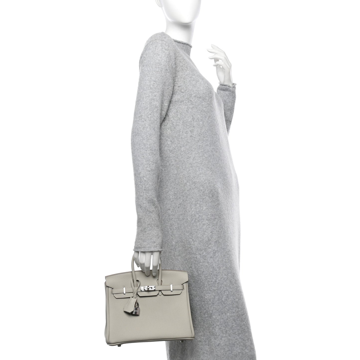 Togo Birkin 25 Gris Perle