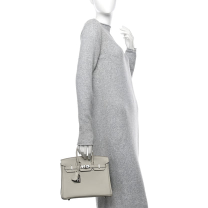 Hermes Togo Birkin 25 Gris Perle 3 of 12