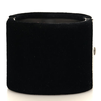 Chanel Velvet CC Wide Cuff Black 3 of 4