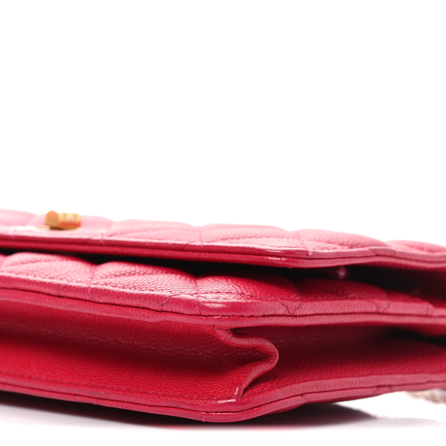 Caviar Quilted 2.55 Reissue Wallet On Chain WOC Dark Pink