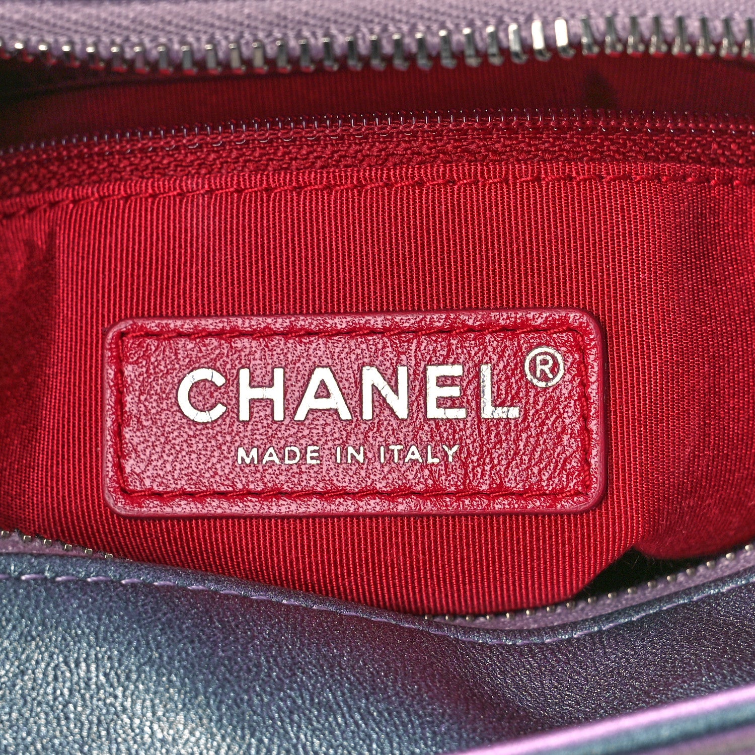Chanel Iridescent Lambskin Calfskin Quilted Small Gabrielle Hobo Light Purple 6 of 9