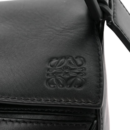 Loewe Satin Calfskin Small Puzzle Bag Black 7 of 11