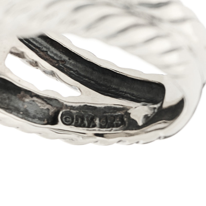Sterling Silver Diamond Smoky Quartz 11mm Albion Ring 49 4.75