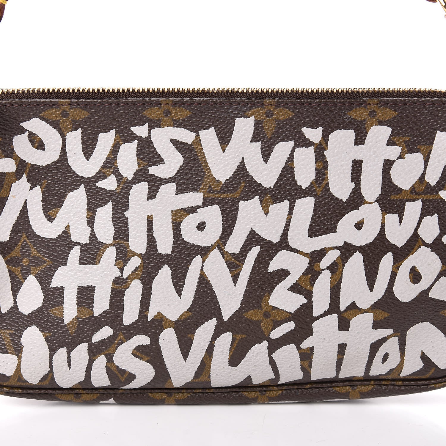 Louis Vuitton Monogram Graffiti Pochette Accessories Silver 10 of 10