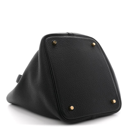 Hermes Taurillon Clemence Picotin Lock 22 MM Black 4 of 11