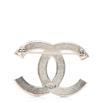 Chanel Crystal CC Brooch Light Gold 3 of 5