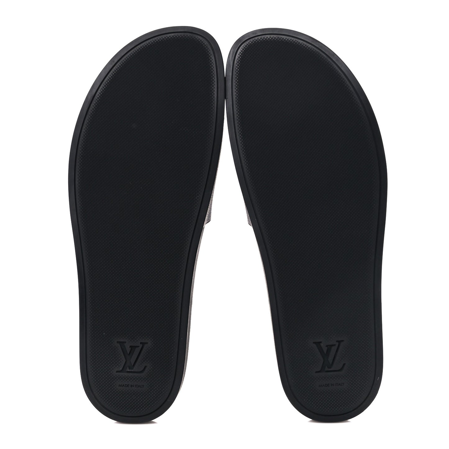 Rubber Damier Mens Waterfront Mules 11 Black
