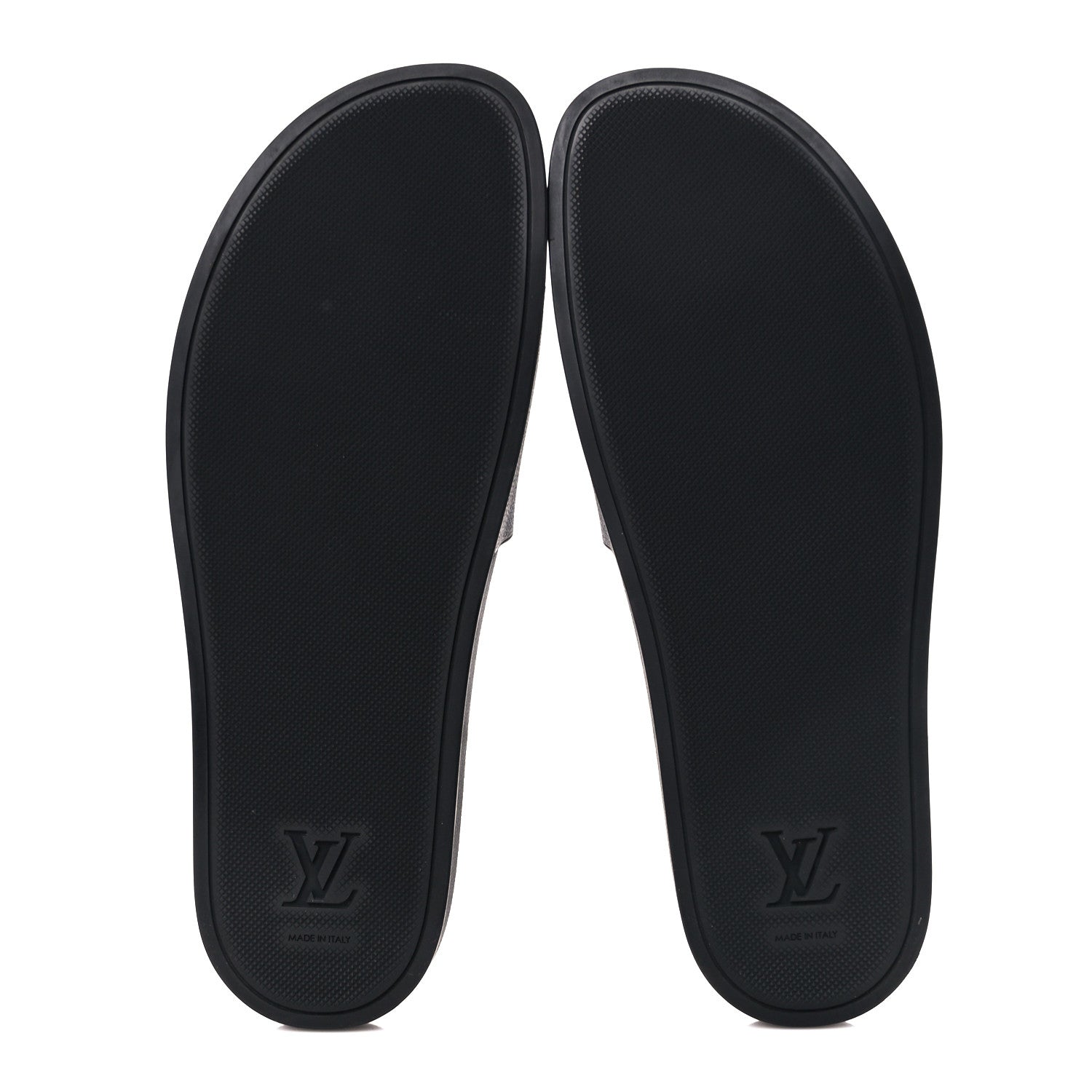 Louis Vuitton Rubber Damier Mens Waterfront Mules 11 Black 5 of 9