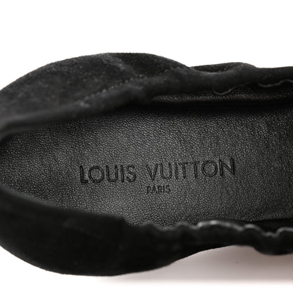 Louis Vuitton Suede Patent Studded Flirty Ballerina Bow Flats 39.5 Black 7 of 8