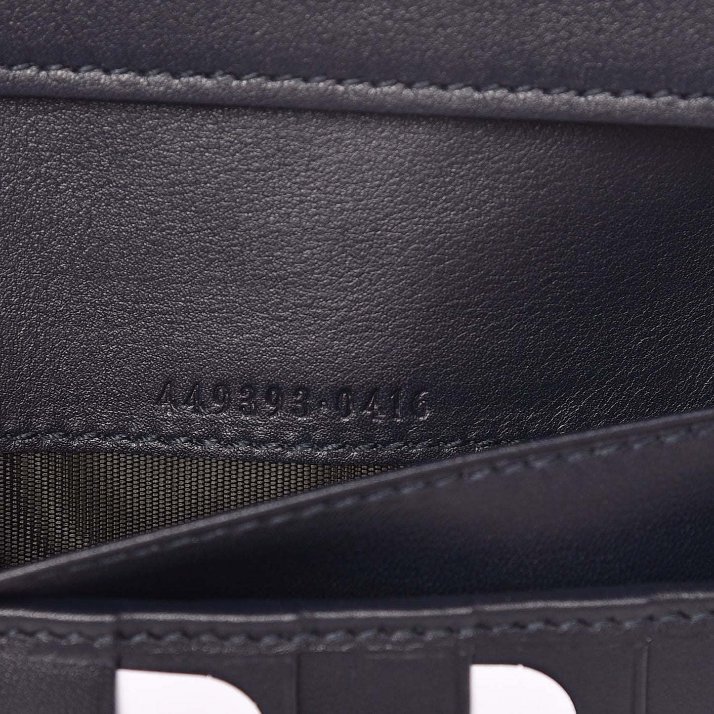 Microguccissima Continental Flap Wallet Navy