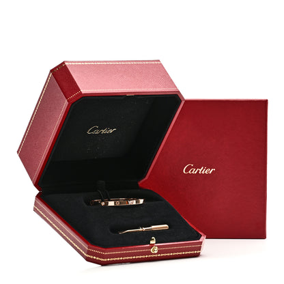 Cartier 18K Pink Gold 6 Diamond Small LOVE Bracelet 15 4 of 5