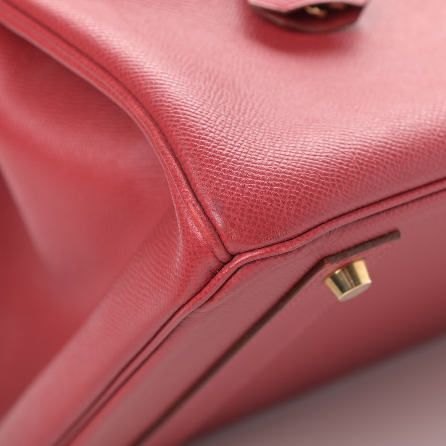 Hermes Courchevel Birkin 40 Rouge Vif 10 of 14