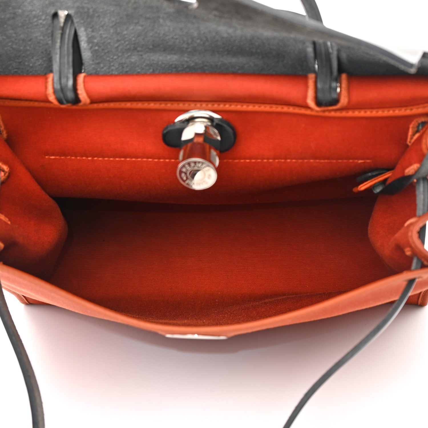 Hermes Vache Hunter Toile Herbag Zip 31 PM Cuivre Black 6 of 15