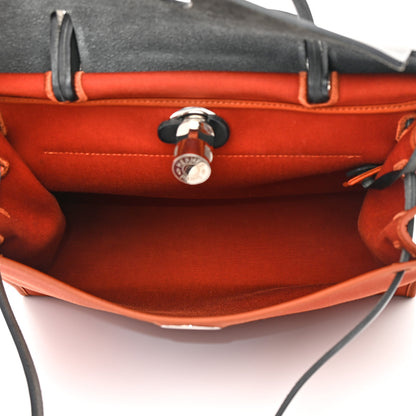 Hermes Vache Hunter Toile Herbag Zip 31 PM Cuivre Black 6 of 15