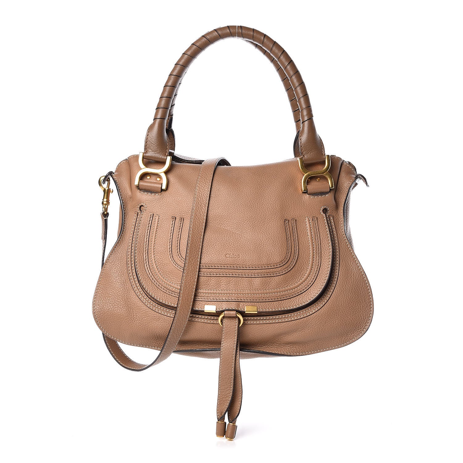 Chloe Calfskin Medium Marcie Satchel Nut 1 of 11