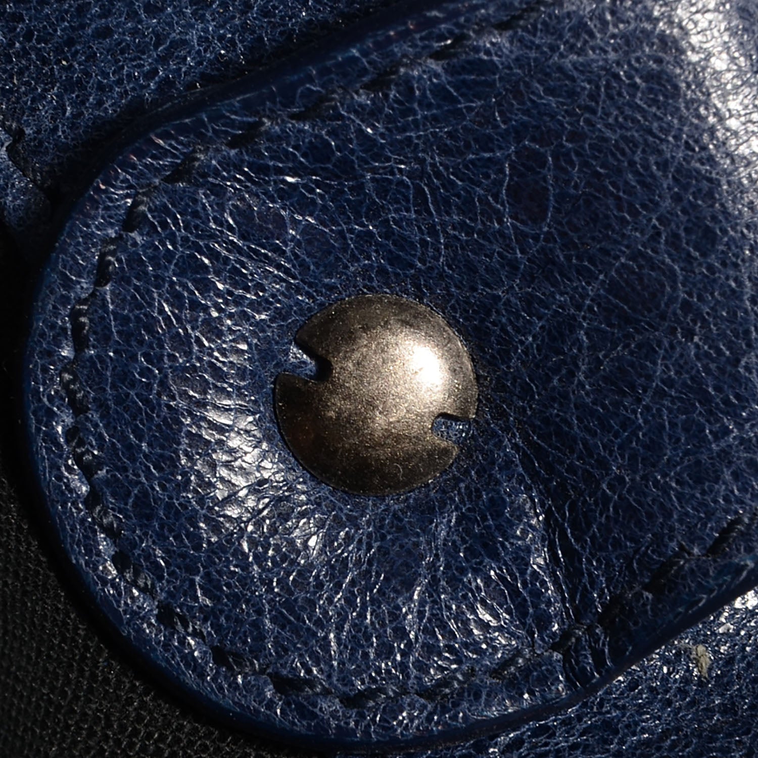 Balenciaga Chevre Besace Messenger Flap Bag Marine 11 of 12