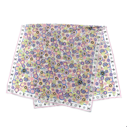 Louis Vuitton Cotton Flower Power Pareo Scarf Rose 3 of 3