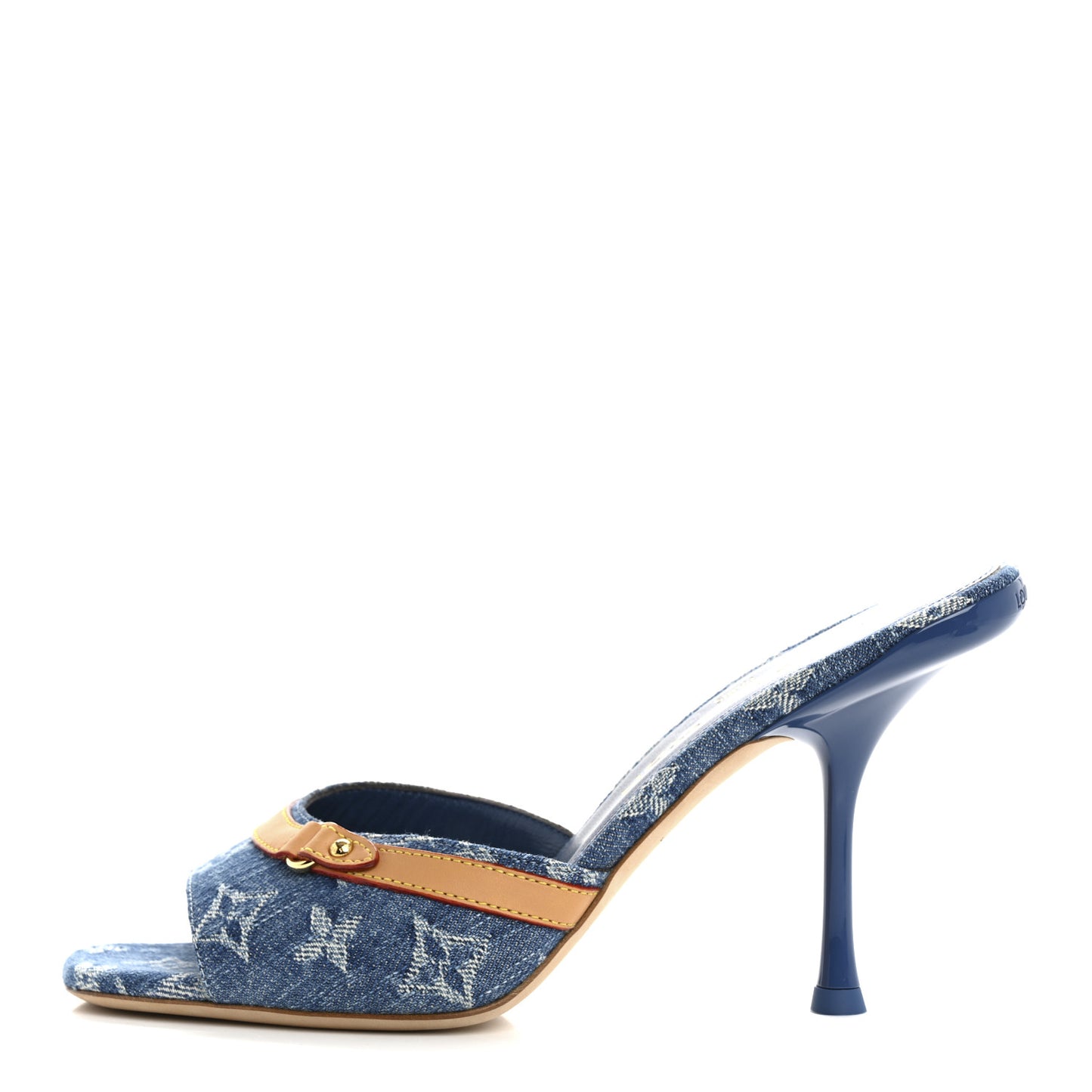 Denim Monogram Neo Revival Mules 38