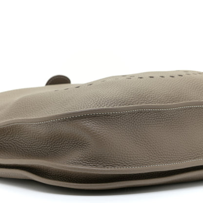 Hermes Taurillon Clemence Evelyne III TGM Etoupe 6 of 9