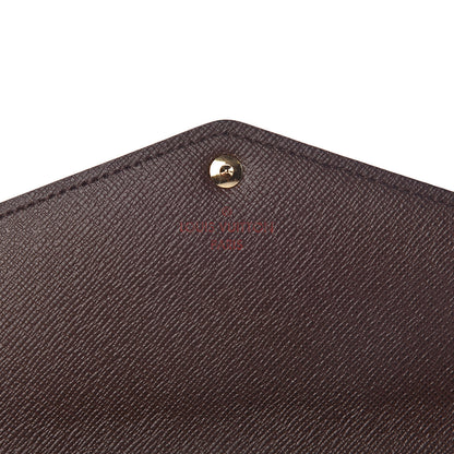 Louis Vuitton Damier Ebene Sarah Wallet NM 6 of 10