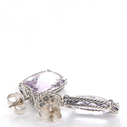 David Yurman Sterling Silver Lavender Amethyst 36mm Chatelaine Drop Earrings 4 of 8