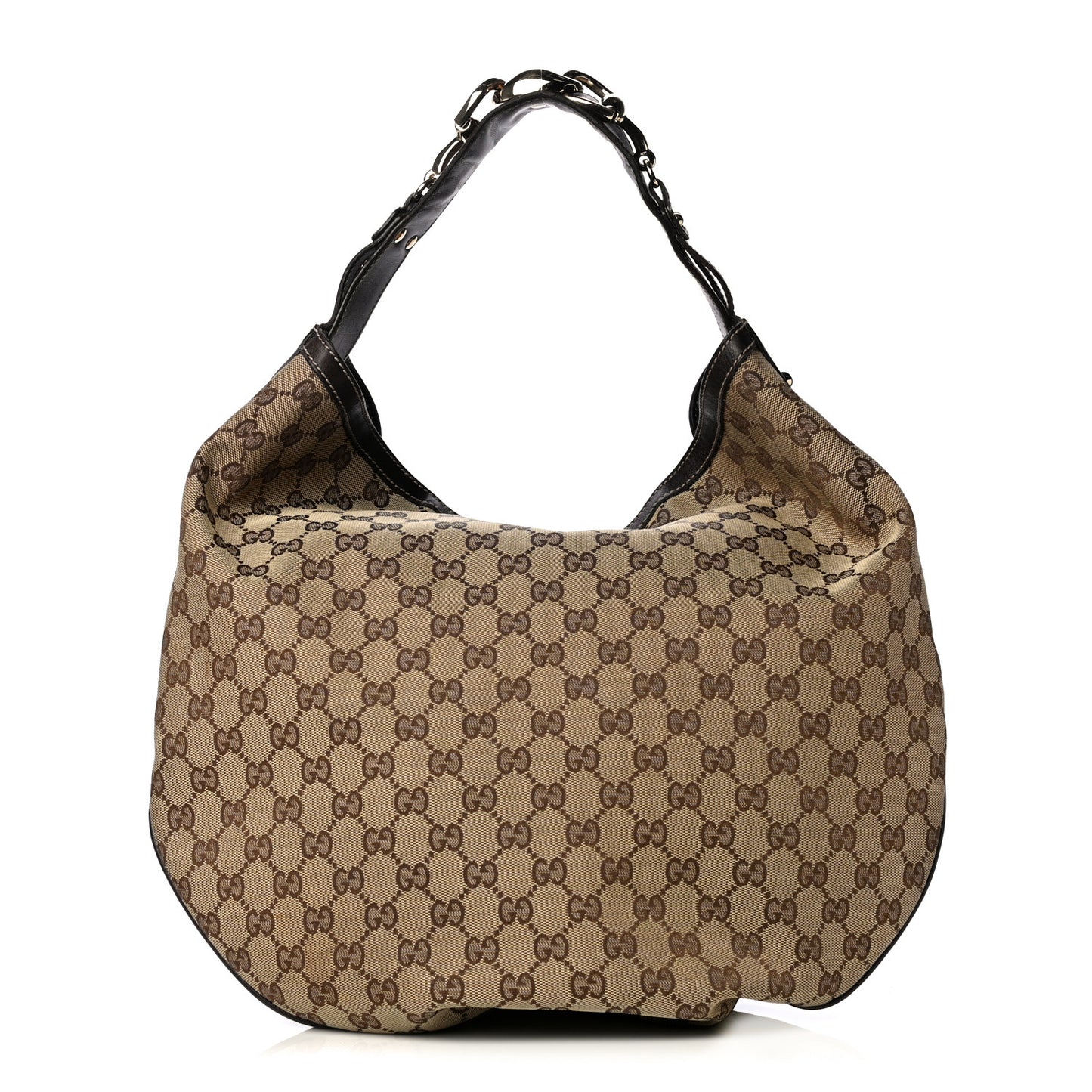 Monogram Large Wave Hobo Dark Brown