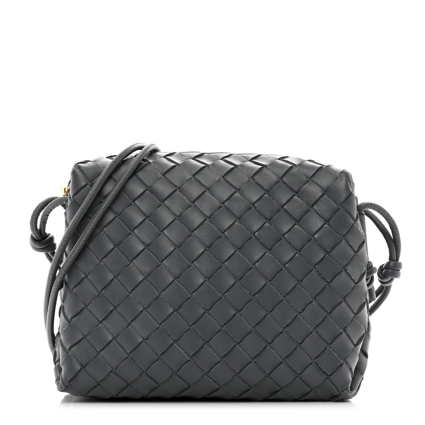 Nappa Intrecciato Small Loop Camera Bag Thunder
