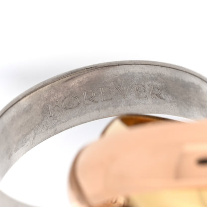 Cartier 18K Pink Yellow White Gold Extra Large Trinity Ring 51 5.75 7 of 7