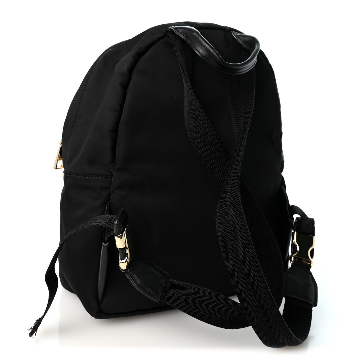 Nylon Mini Palazzo Backpack Black