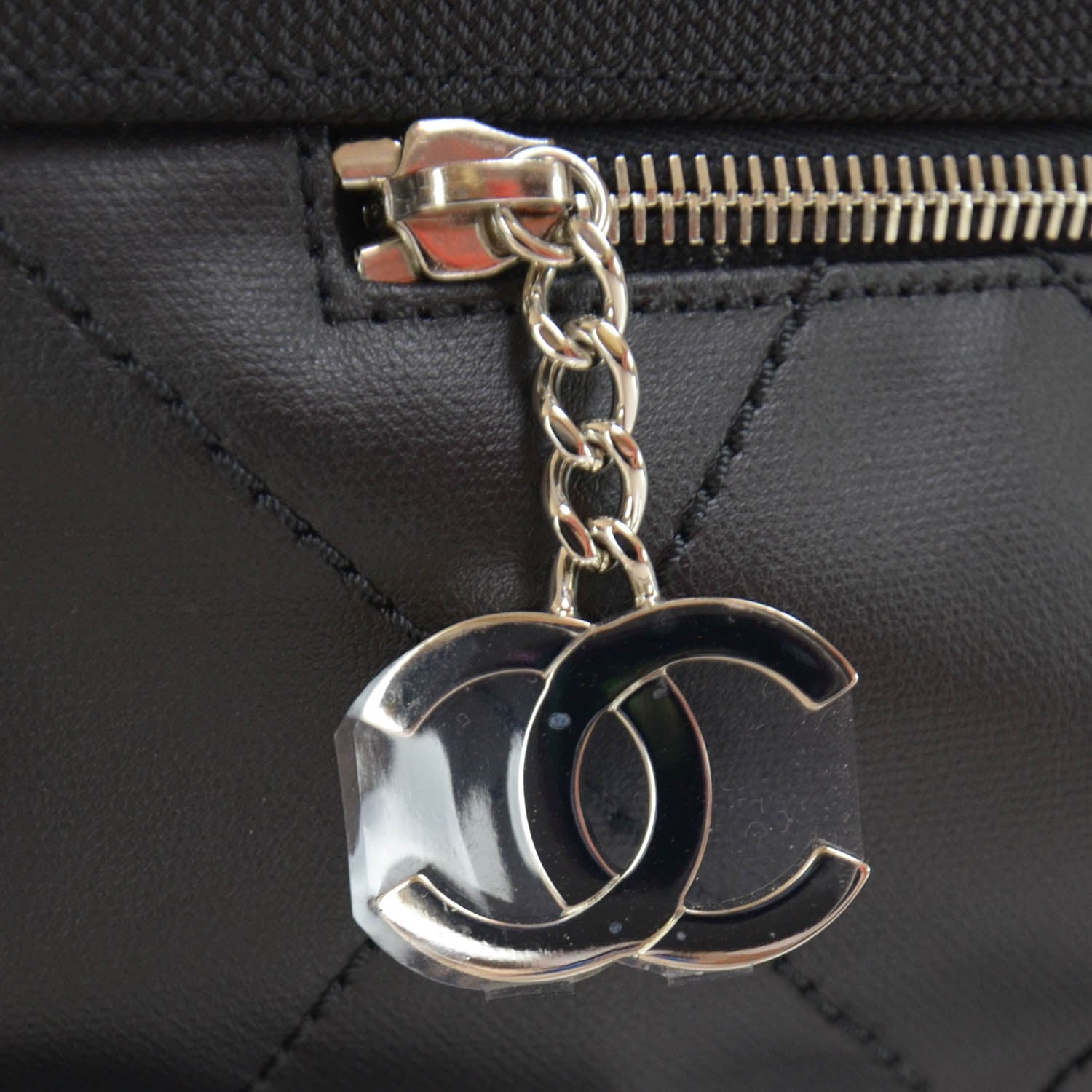 Chanel Coated Canvas Large Paris Biarritz Tote Black 5 of 10