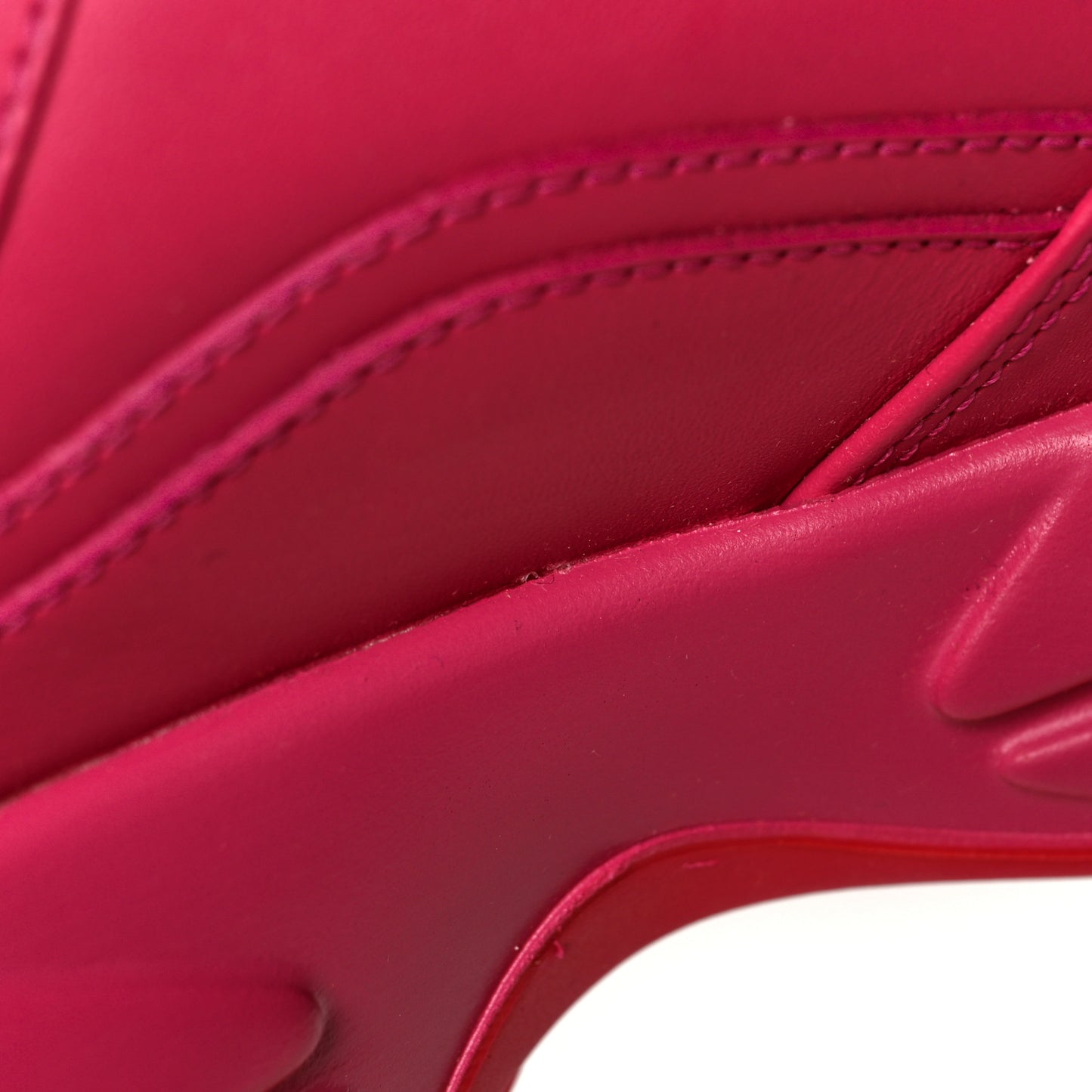 Calfskin Logo Mens Rhyton Sneakers 9 Box Pink