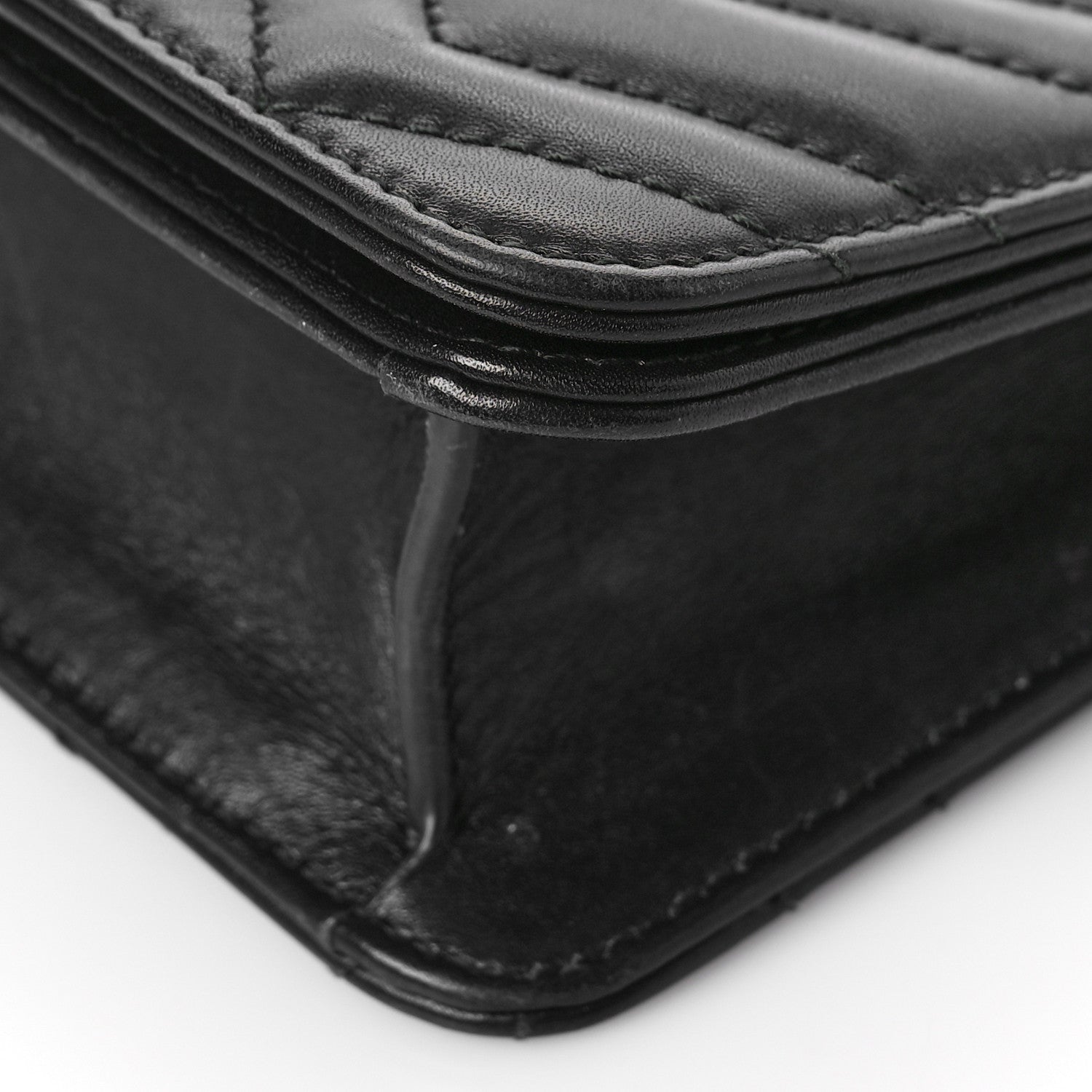 Gucci Calfskin Matelasse GG Marmont Mini Bag Black 8 of 10