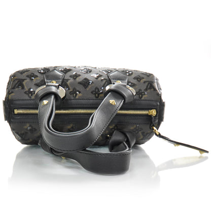 Louis Vuitton Monogram Sequins Eclipse Speedy 28 Black 5 of 8