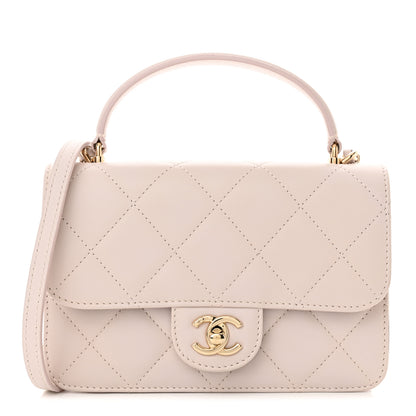 Chanel Calfskin Quilted Coco Lady Flap Light Purple 1 of 15
