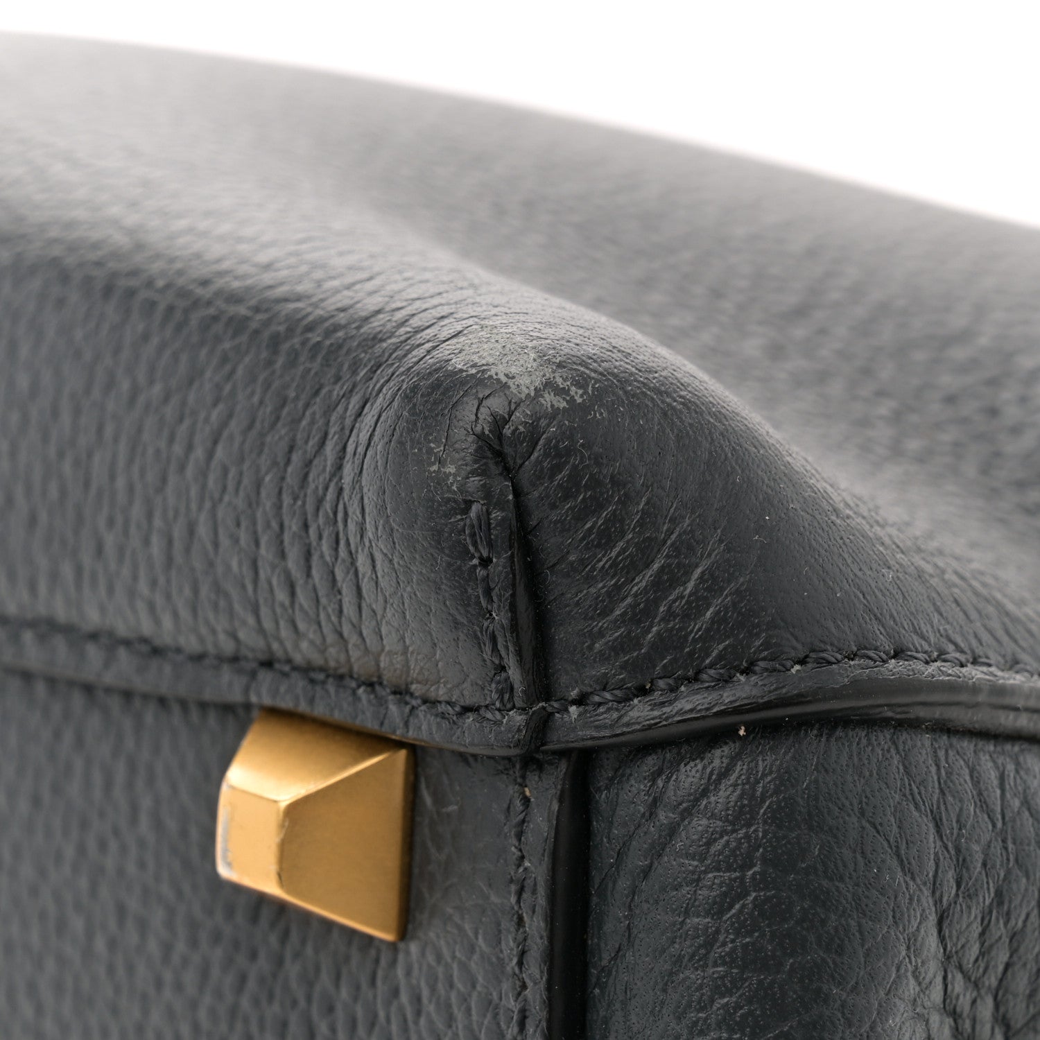 MCM Grained Calfskin Medium Milla Tote Phantom Grey 11 of 12