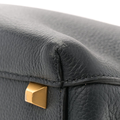 MCM Grained Calfskin Medium Milla Tote Phantom Grey 11 of 12