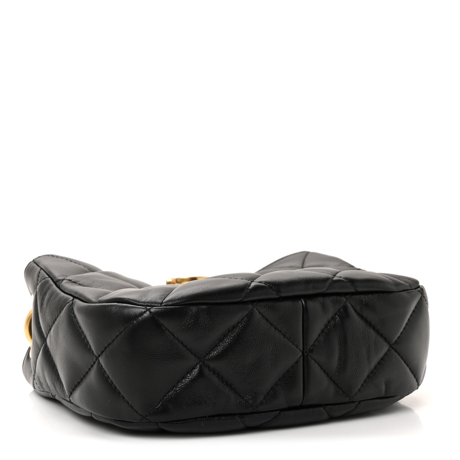 Chanel Lambskin Quilted Small Chain Hobo Black 4 of 11