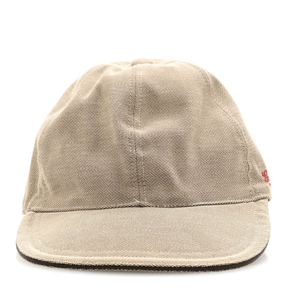 Gucci Canvas Embroidered Logo Baseball Hat L Beige 3 of 9