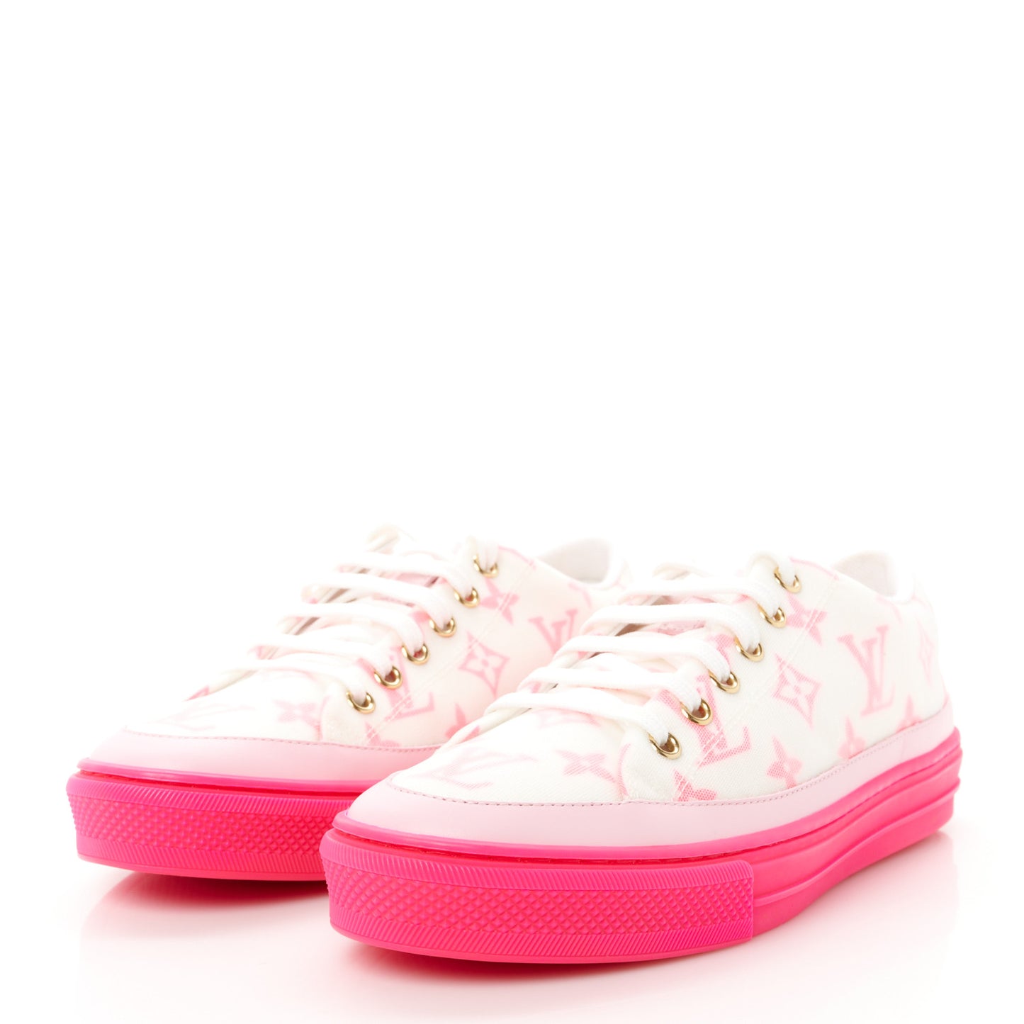 Technical Fabric Monogram Stellar Sneakers 38.5 Rose Pop