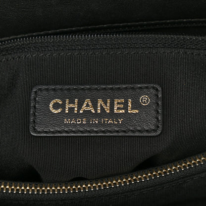 Chanel Shearling Lambskin Medium Coco Handle Flap Black 11 of 11