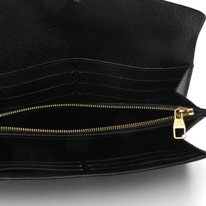 Louis Vuitton Empreinte Sarah Wallet NM Black 5 of 6