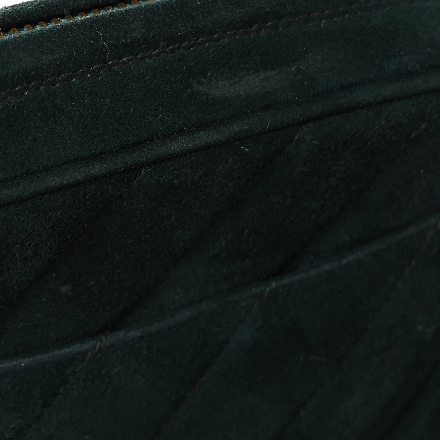 Suede Chevron Tassel Camera Case Dark Green