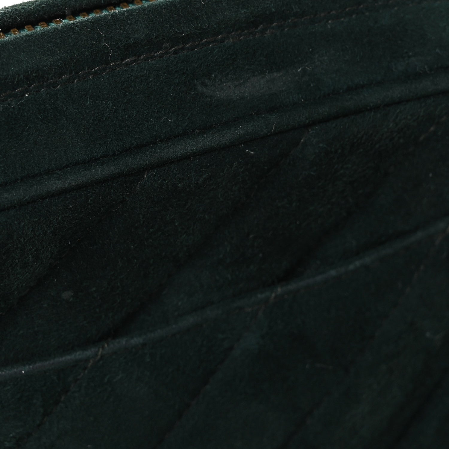 Chanel Suede Chevron Tassel Camera Case Dark Green 11 of 11