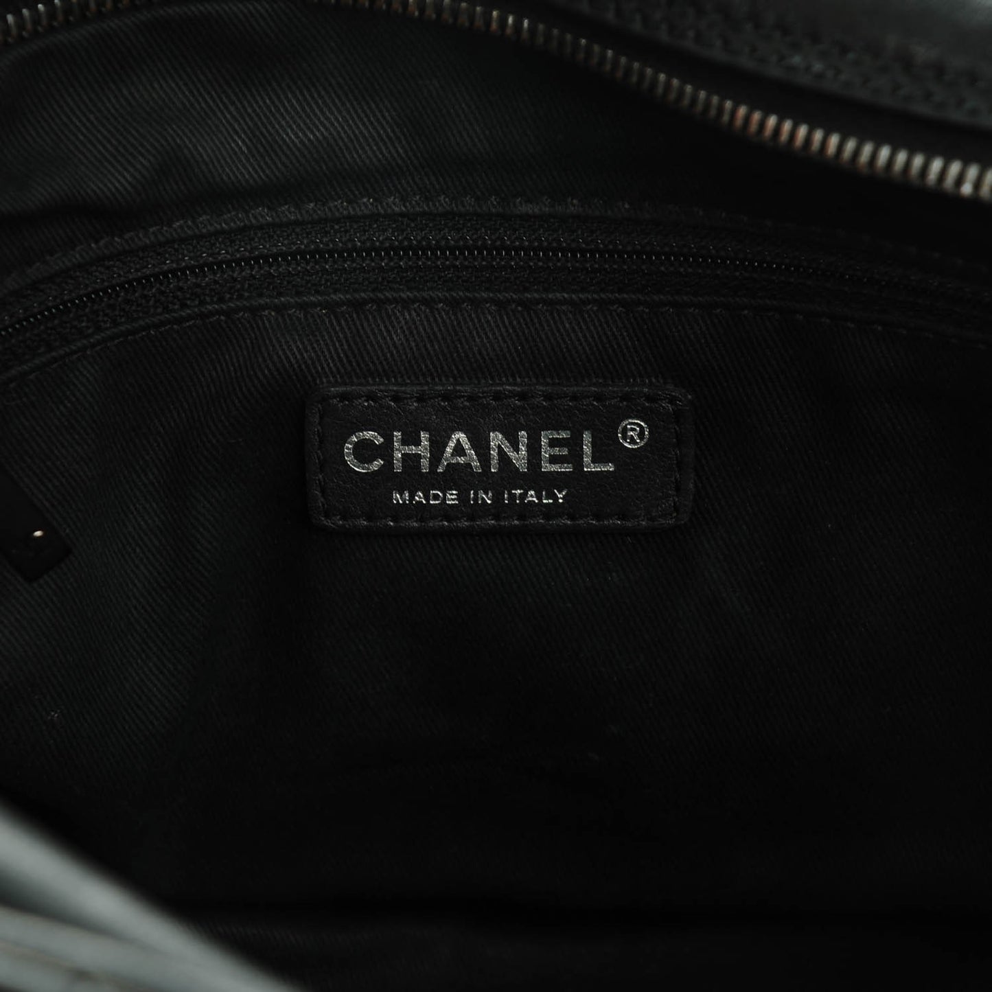 Calfskin Small Diamond Stitch Tote Black