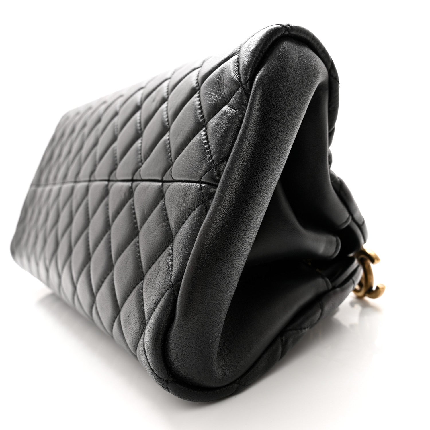 Chanel Lambskin Quilted Medium Just Mademoiselle Black 11 of 13