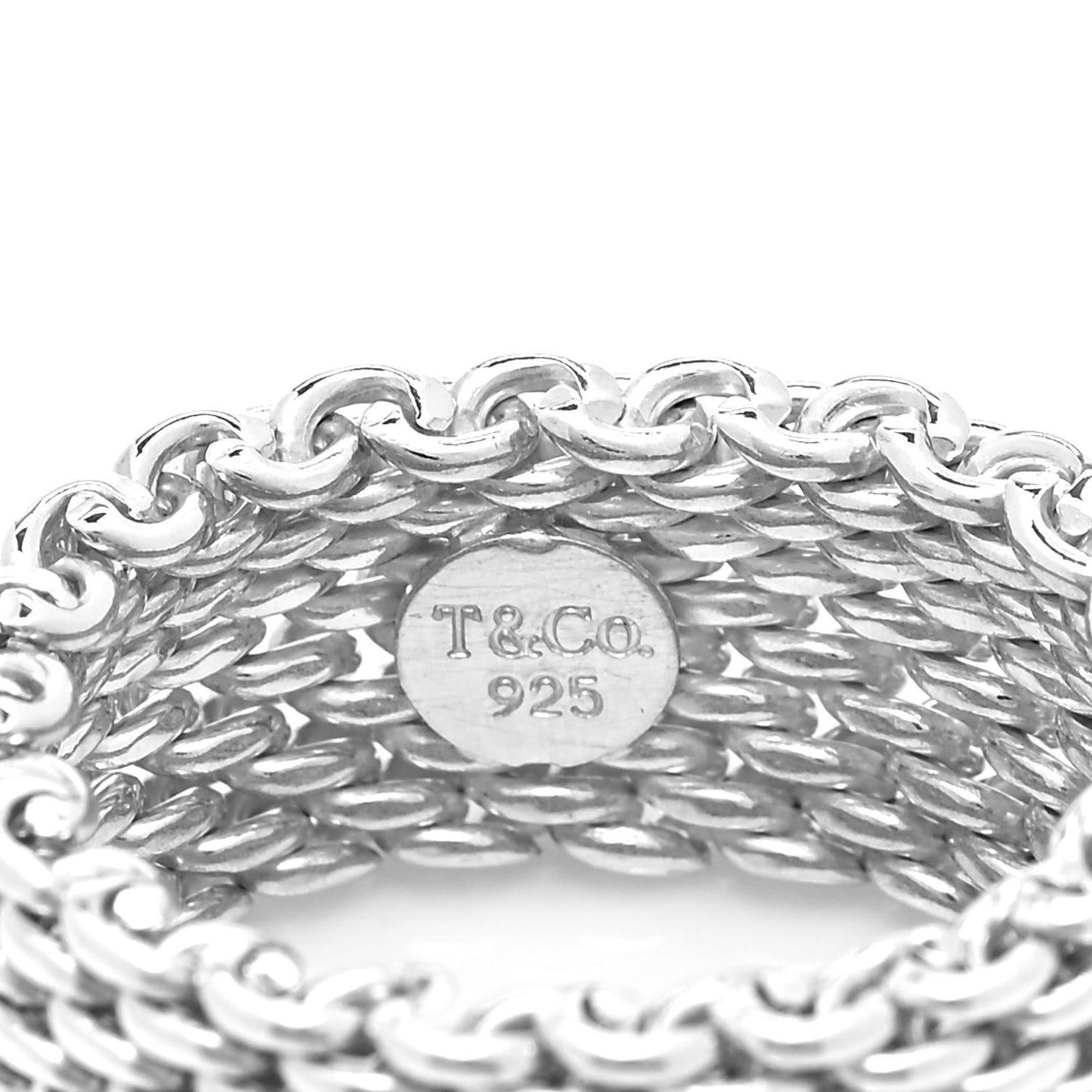 Sterling Silver Somerset Mesh Ring 51 5.75