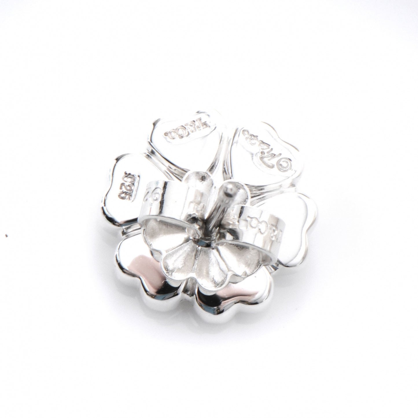 Sterling Silver Crown Of Hearts Earrings
